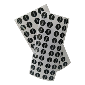 少量定制小圆唇彩贴纸，印刷化妆品唇膏管标签用强胶 - Product Image 4