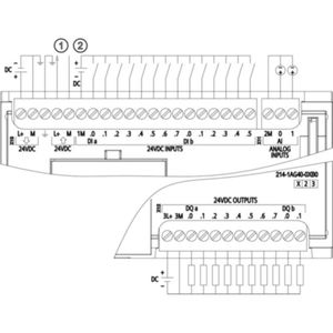 Il relè della serie S7-1200 emette 8 cifre e 2 interruttori come ingressi analogici per il nuovo CPU originale 6ES7214-1AG40-0XB0 PLC