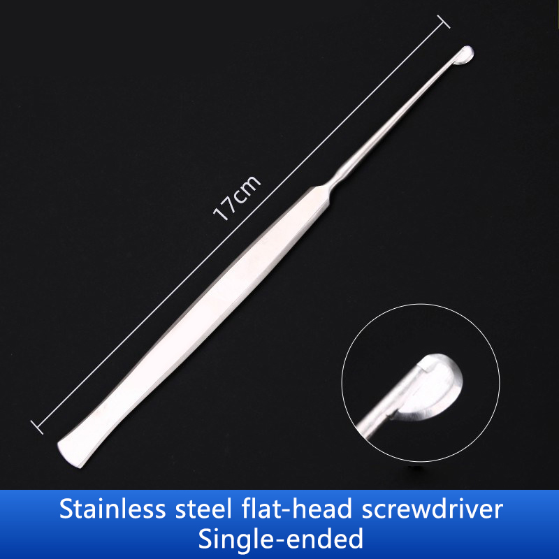 17 à extrémité unique, à manche plat