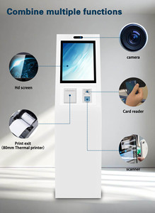 21.5 Inch <strong>Queue</strong> Machine <strong>Queue</strong> <strong>Management</strong> <strong>System</strong> Kiosk Number Calling Kiosk With Ticket Dispenser for Bank/Hospital/Government - Product Image 2