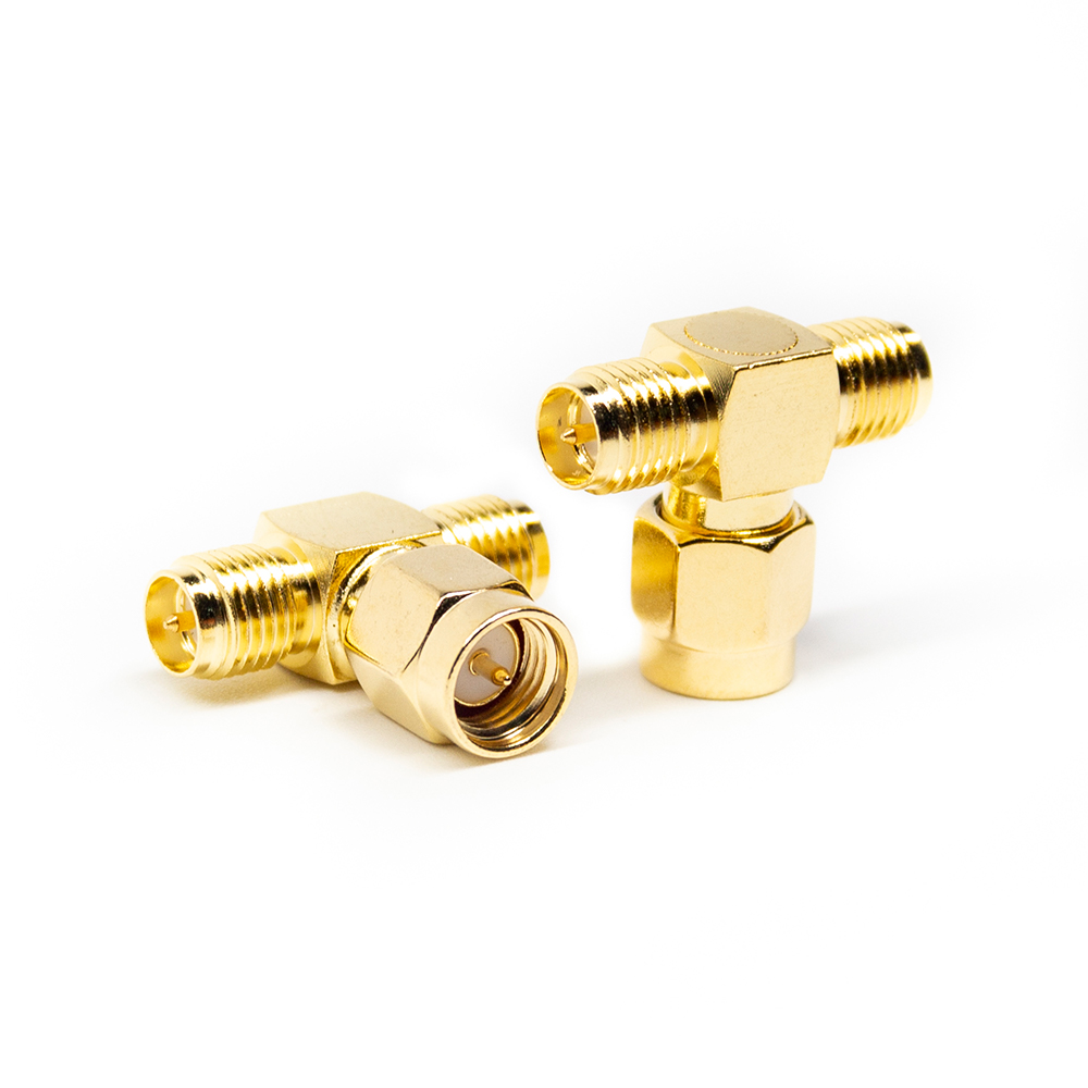 SMA mâle 2SMA type T Jack Conn droit