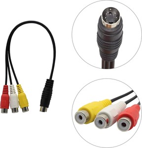 工厂价格高品质新8线德国影音视频电缆电线RCA连接器8pin s音频监视器视频电缆 - Product Image 2
