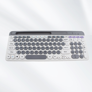 2025 nuevo juego de teclado y ratón recargable de modo Dual inalámbrico de 2, juego de teclado de ordenador de oficina de negocios redondo Retro Punk - Product Image 2