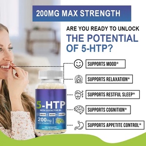 OEM Private Label 5-HTP Softgels <strong>Capsules</strong> with Vitamin B6 Supplements Adult Brain and Sleep Support Supplements - Product Image 4