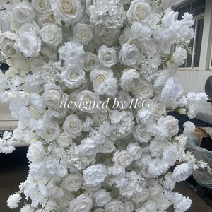 Ifg Thiết Kế Độc Đáo 2.4M Trắng Nhân Tạo Hoa Vòm Lụa Rose Backdrop Trang Trí Cho Đám Cưới - Product Image 4