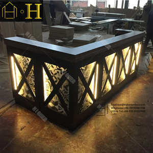 Mueble de oficina pequeño y moderno, mesa de MDF para mostrador, mesa de recepción - Product Image 2