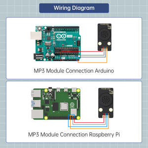 MP3-Modul Hiwonder Programming Music Player-Modul Unterstützung TF-Karte MP3 WAV-Decodierung