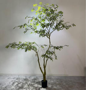 人工カッコウツリーバラの木鉢植え植物フェイクランドスケープグリーンツリー屋内ホームホテルリビングルーム植物装飾