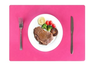 可重复使用的硅胶拉丝垫食品级桌垫，适用于婴幼儿西欧风格餐垫 - Product Image 3