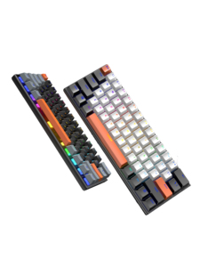 Nuevo diseño RGB High-Keyboard Gamer Teclado Mini 60% Teclado mecánico con cable retroiluminado con soporte ruso español