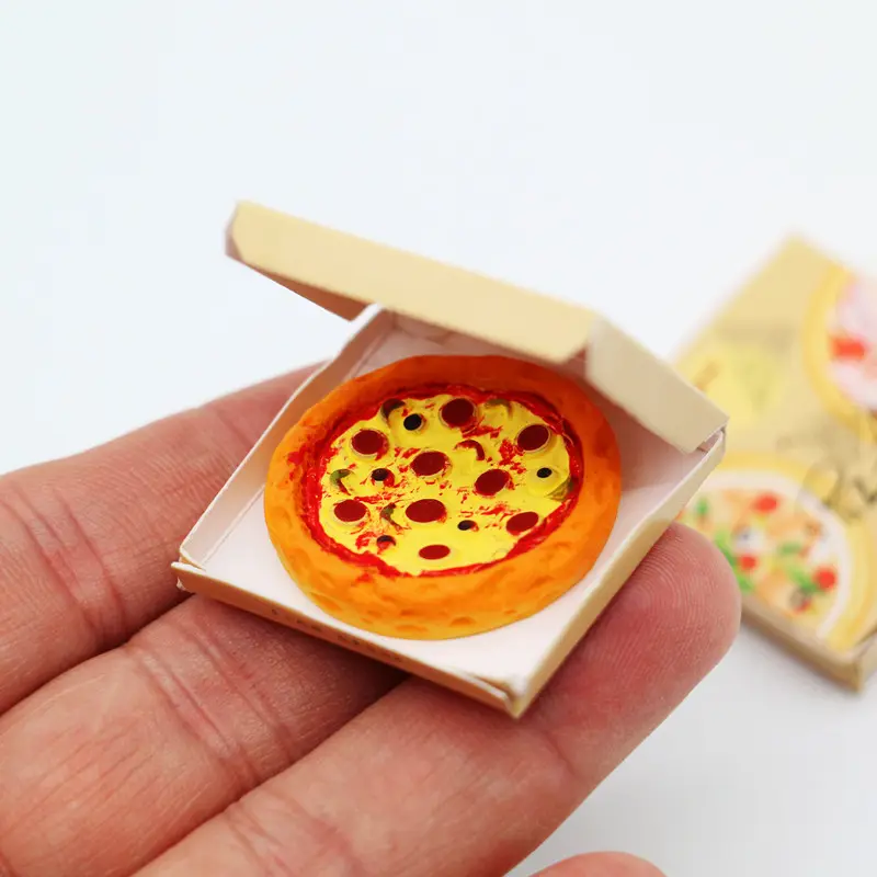 1:6 1:12 casa de muñecas en miniatura alimentos modelo casa de muñecas muebles suministros miniatura Pizza Box Set