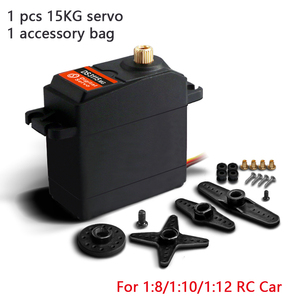 DS3115 dijital Servo 360 derece sürekli rotasyon 15kg yüksek tork Metal dişli Arduino için RC tekne parçaları ve oyuncaklar için