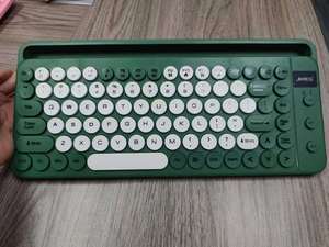 Teclado de oficina inalámbrico BT de 2,4G de moda con soporte Diseño de membrana de interfaz Mini USB para computadora portátil Estilo de oficina de escritorio - Product Image 6
