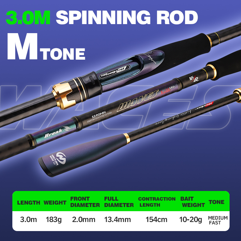 3M spinning Rod M (3 Sección)