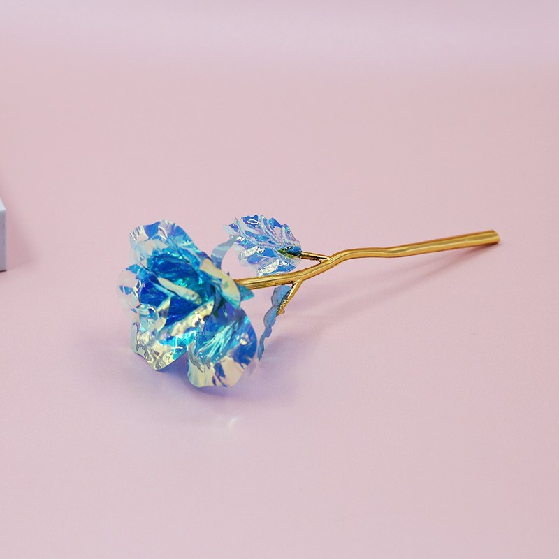 Rose doré coloré (Rose, Or, Bleu clair) 25*8cm