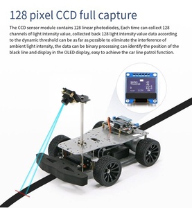 視覚認識車両追跡センサーTSL1401ラインアレイリニアCCDカメラモジュールの動的しきい値アルゴリズム - Product Image 2