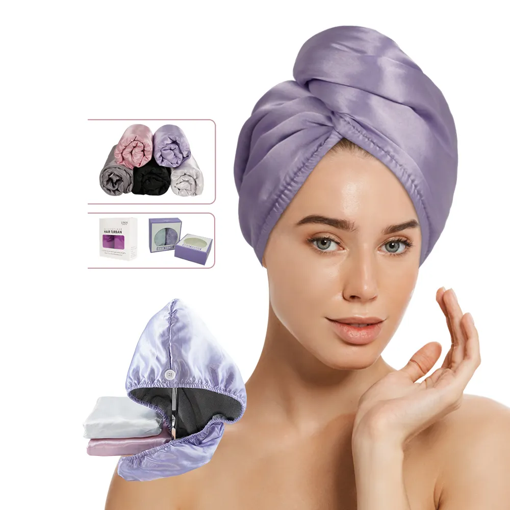 Cheap Wholesale Quick Drying microfiber head wrap towel cap hair with towel