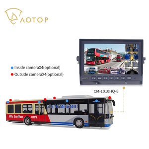 <span class=keywords><strong>Monitor</strong></span> de vigilância automobilístico 10.1 "8ch, <span class=keywords><strong>monitor</strong></span> de segurança externo para autocarro, uso externo, monitoramento de zona cego, redondo