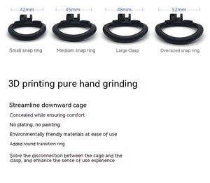 Bondage chasteté chine bdsm hommes <span class=keywords><strong>cage</strong></span> de chasteté micro noir pénis serrure cobra <span class=keywords><strong>cage</strong></span> de chasteté - Product Image 3