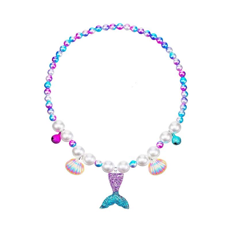 Collier unique violet sirène