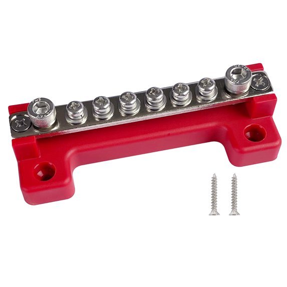 red 6 way busbar