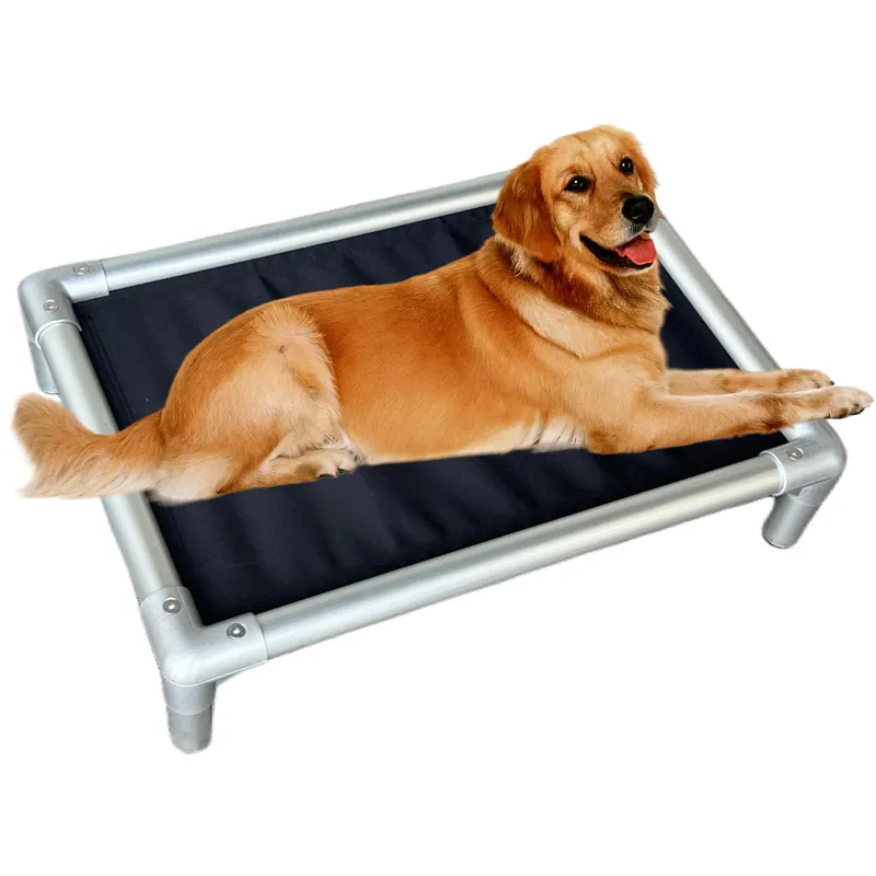 S size brevettato a prova di masticazione impermeabile ad alta resistenza leggero telaio in alluminio aeronautico letto per cani in alluminio PVC