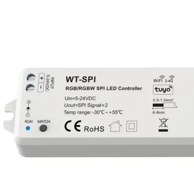5V 12V 24V RF SPI Wifi LED pixel contrôleur RGB RGBW SPI gradateur prise en charge app contrôle télécommande avec fonction musique