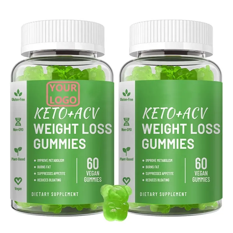 Hot selling OEM/ODM Premium quality dietary supplement plant based diet slimming KETO+ACV Weight Loss gummies