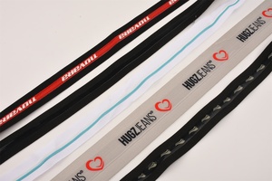 Cinta tejida de colores a rayas Patrones personalizados Banda elástica de impresión de alta elasticidad con silicona - Product Image 6