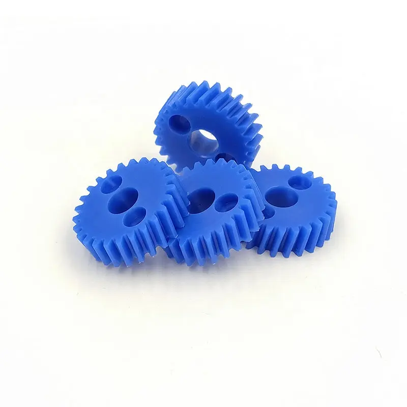 Engranaje helicoidal personalizado, engranaje de nailon azul, MC901, fabricante