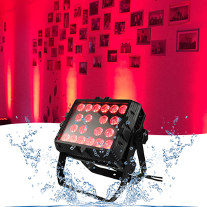 גרייס 20x18w <span class=keywords><strong>RGBWAUV</strong></span> עמיד למים IP65 שלב הארה כיכר Par אור