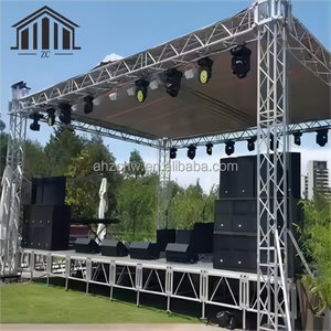Popüler tasarım alüminyum kafes çerçeve açık konser özel üst aydınlatma kafes taşınabilir sahne platformu montajı kolay LED - Product Image 2