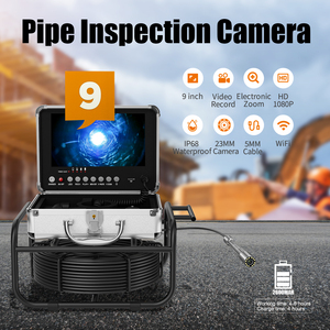 กล้อง IP68หน้าจอ1080P 9 ", กล้องส่องท่อ30M 23mm WiFi ไร้สาย DVR บันทึกวิดีโอกลางคืนกล้องส่องท่อ - Product Image 2