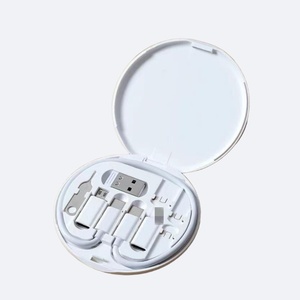 Yeni çok fonksiyonlu veri kablosu dönüşüm kafası taşınabilir saklama kutusu çok tip şarj hattı dönüştürücü USB tip C adaptör aracı - Product Image 1