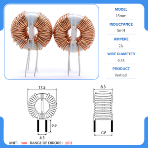 15mH Toroidal vertikal Core Mode umum <span class=keywords><strong>Choke</strong></span> Anti gangguan Filter untuk catu daya mobil arus tinggi permeabilitas tinggi - Product Image 4