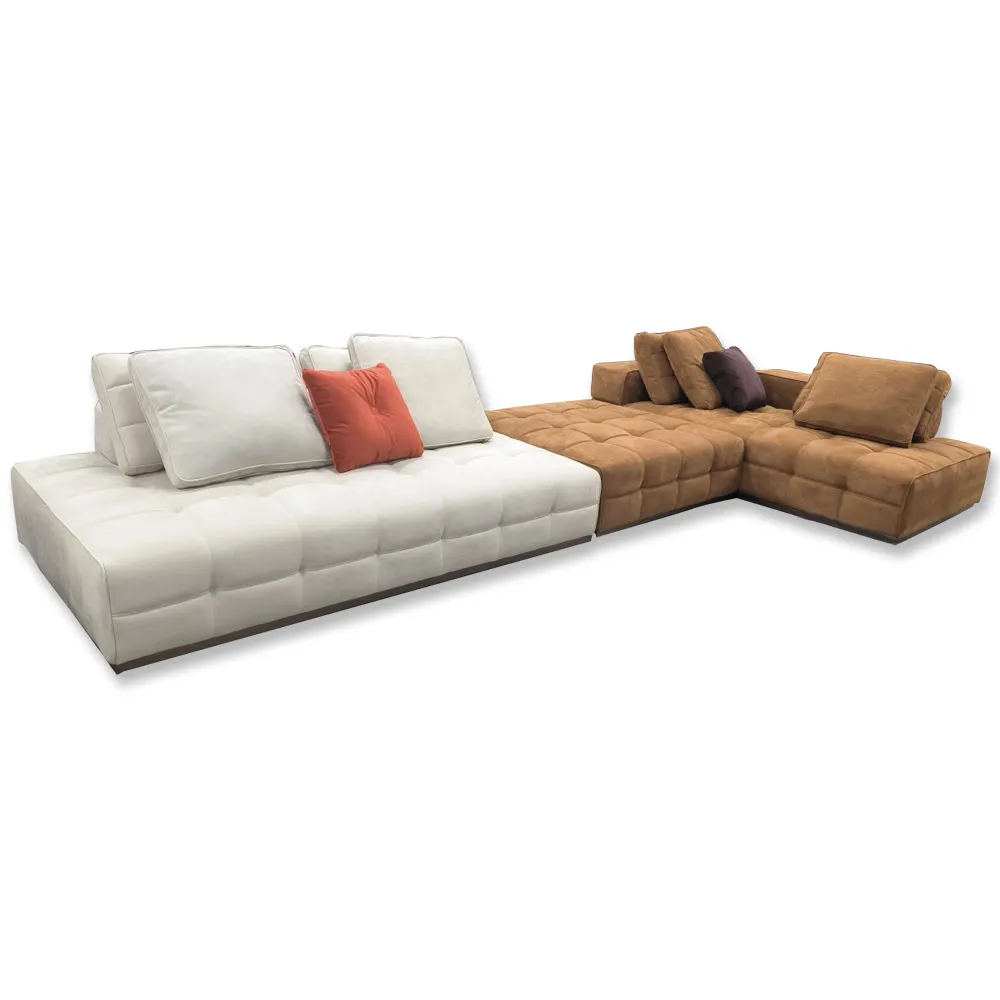 Итальянский стиль диван мебель гостиная современный роскошный диван белый кожаный тканевый набор угловой гостиной секционный диван