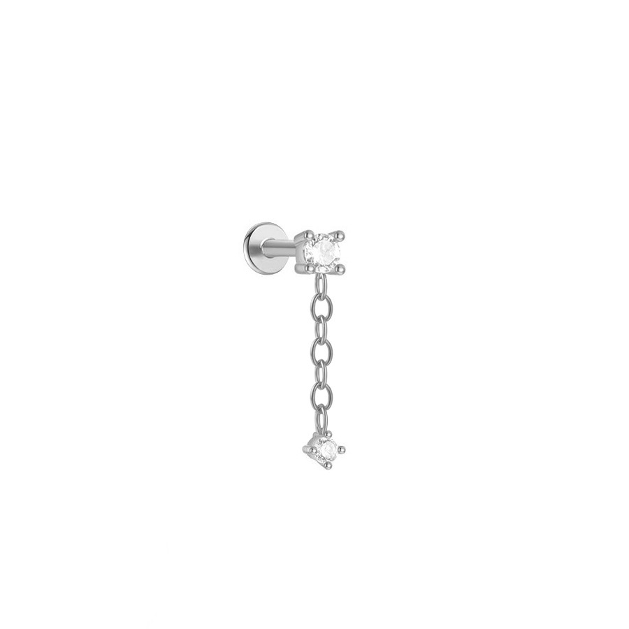 Deux diamants en argent
