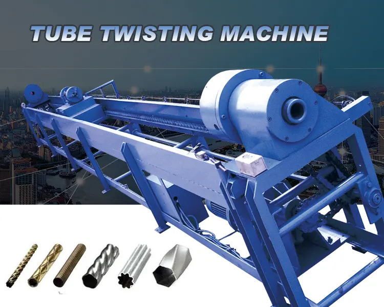 Fully automatic Stainless Steel decorative gold pipe twisting machine
