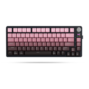 Teclado mecánico recargable con perilla de volumen de pantalla TFT Teclado mecánico conectado de tres modos de intercambio en caliente RGB - Product Image 4