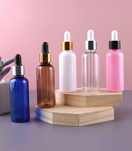 Frasco cuentagotas de vidrio marrón de 5ml, botella de vidrio farmacéutico transparente de 20ml, embalaje cosmético vacío al por mayor para aceites esenciales - Product Image 1