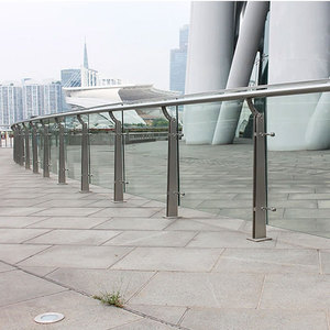 Safety Frameless Tempered Glass <strong>Fence</strong> Railing System with Passage Decks, Balconies and Swimming <strong>Pools</strong>, Stair Railings - Product Image 5