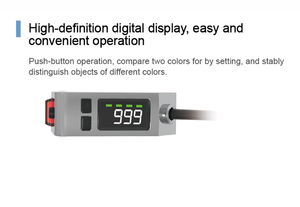 Senpum sensore sensore fotoelettrico di rilevamento del colore 3m Display digitale foto sensore elettrico a colori RGB - Product Image 6
