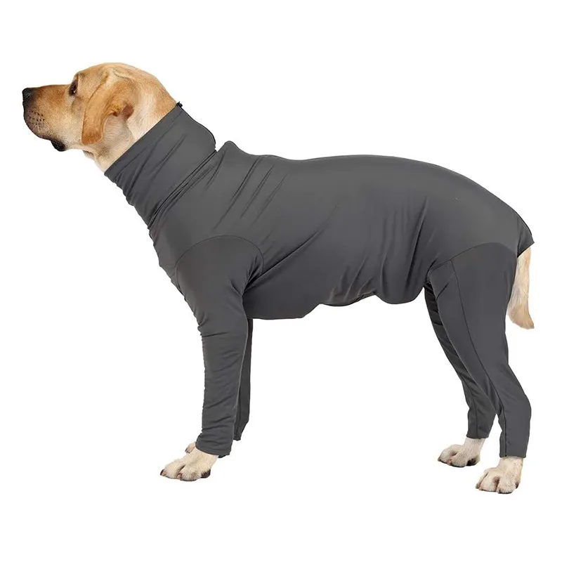 Mantel Musim Panas, Baju Anjing Daur Ulang Besar, Mudah On dan Off, Badan Penuh 4 Kaki, Mantel Pakaian Musim Dingin Lembut