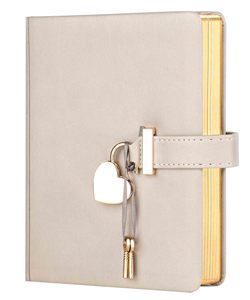 Vàng Cạnh Tím Da Máy Tính Xách Tay Với Pin Khóa Hình Trái Tim Khóa Tạp Chí Với 2 Phím 160 Đồng Bằng Trang Nhật Ký Cá Nhân Với Khóa - Product Image 5