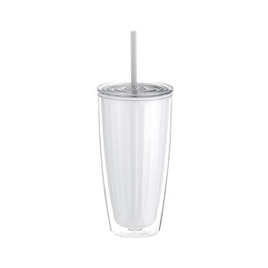 ถ้วยพลาสติกสองชั้นพร้อมหลอดความจุขนาดใหญ่ - Product Image 5