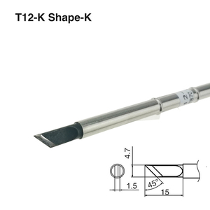 ハイグレードブラックキングコングT12-K BC2 ILS JL02 KUはんだ付けチップ951 952用HAKKOT12はんだ付けステーションに使用