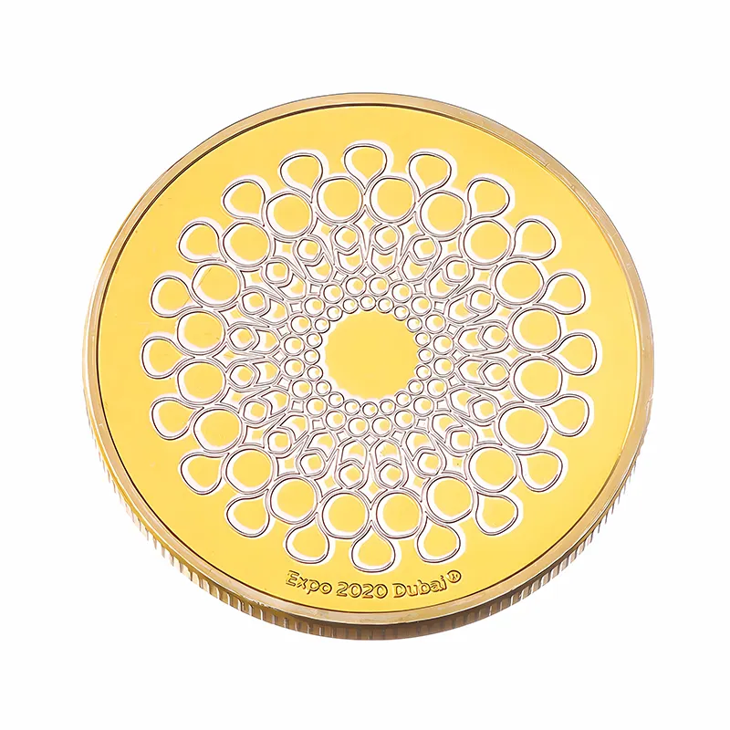 Персонализированные 3D металлические позолоченные золотые монеты 24K чистые коллекционные монеты