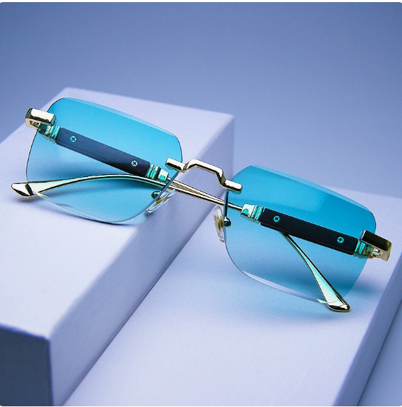 Gold Frame Gradient Green Lens