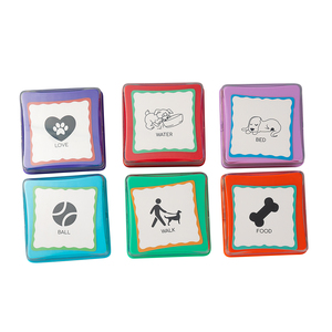 Venta caliente Botones de entrenamiento de mascotas de voz grabables cuadrados personalizados Botones de habla de perro para una electrónica efectiva - Product Image 4