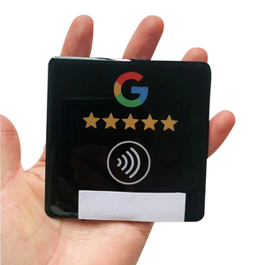 Individuelles Google NFC Tischmenü QR-Code Google Bewertungsplatte Anzeige Google Bewertungsaufkleber für Restaurantladen - Product Image 1